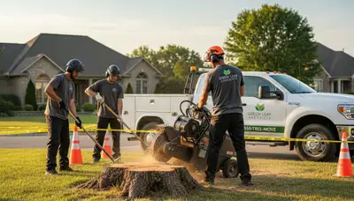 Professional stump removal service in Austin, TX clearing tree roots and grinding stumps efficiently